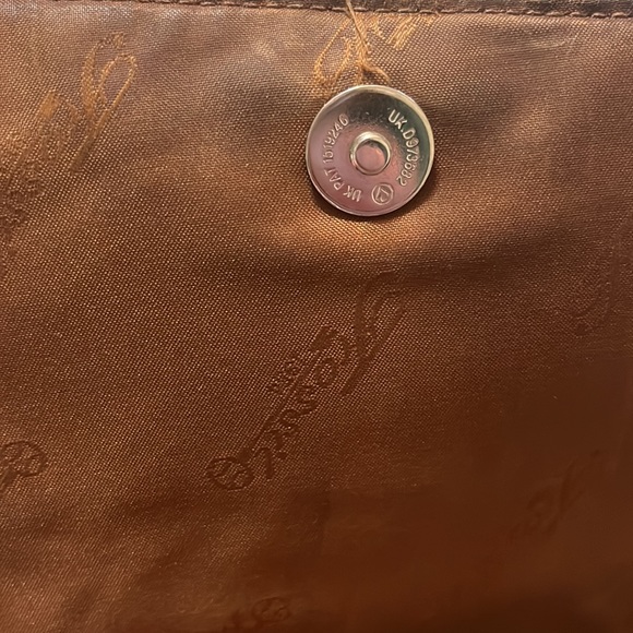 Fossil brown leather purse, vintage, small, shoulder strap, compact, casual - Picture 5 of 8